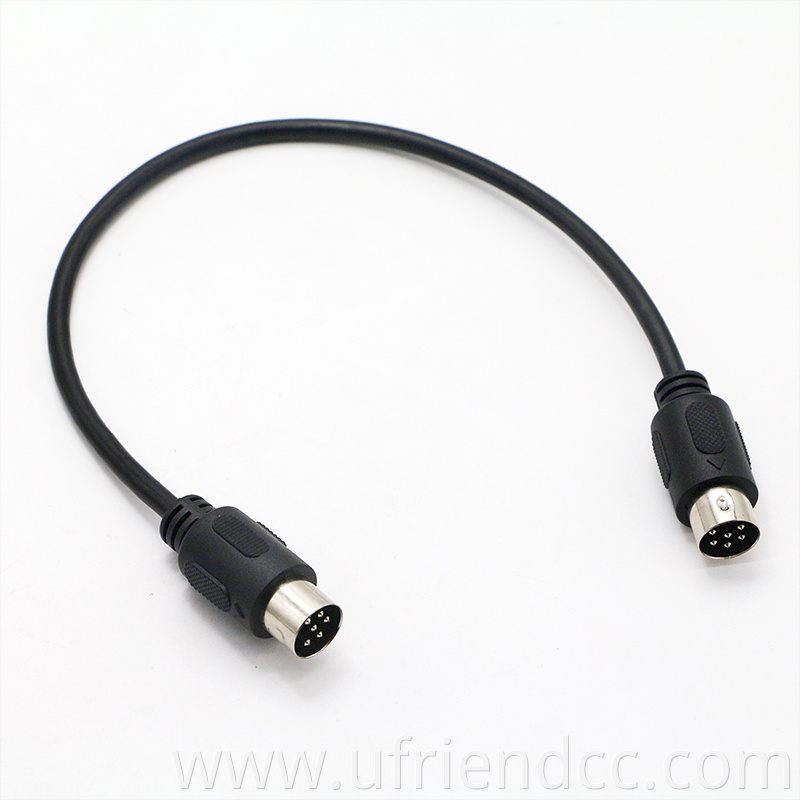 13 pin midi din cable factory customized MIDI din 5pin 6pin 7pin 8pin cable